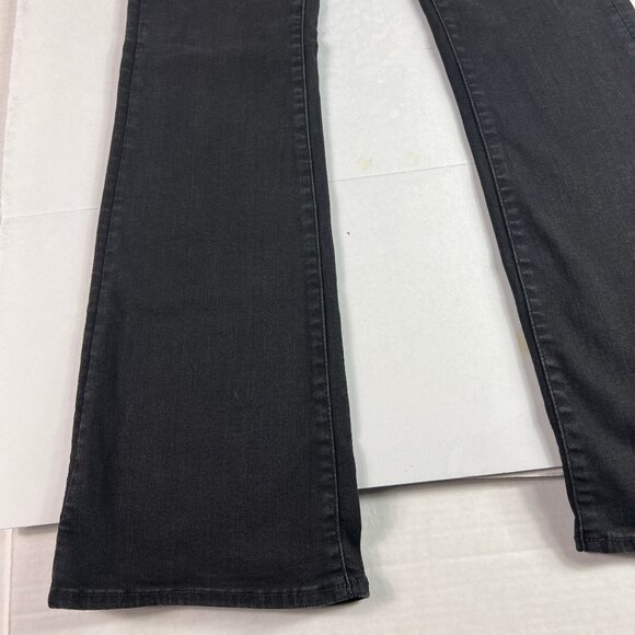 American Eagle Jeans Womens 29x32* Low Rise Skinny Kick Boot Black Denim Tag 4 L - Picture 6 of 16